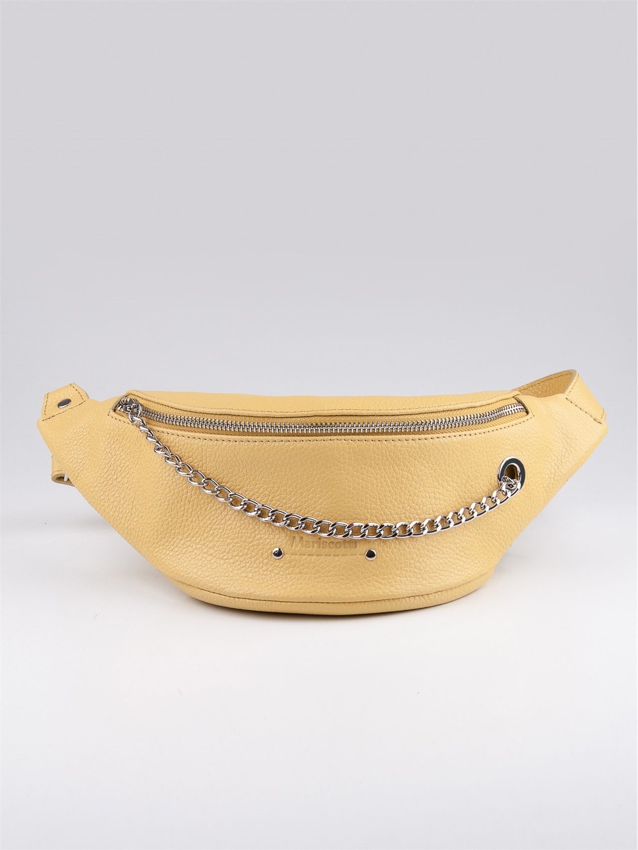 Поясная сумка женская Franchesco Mariscotti 1-4597к, лимонный крем