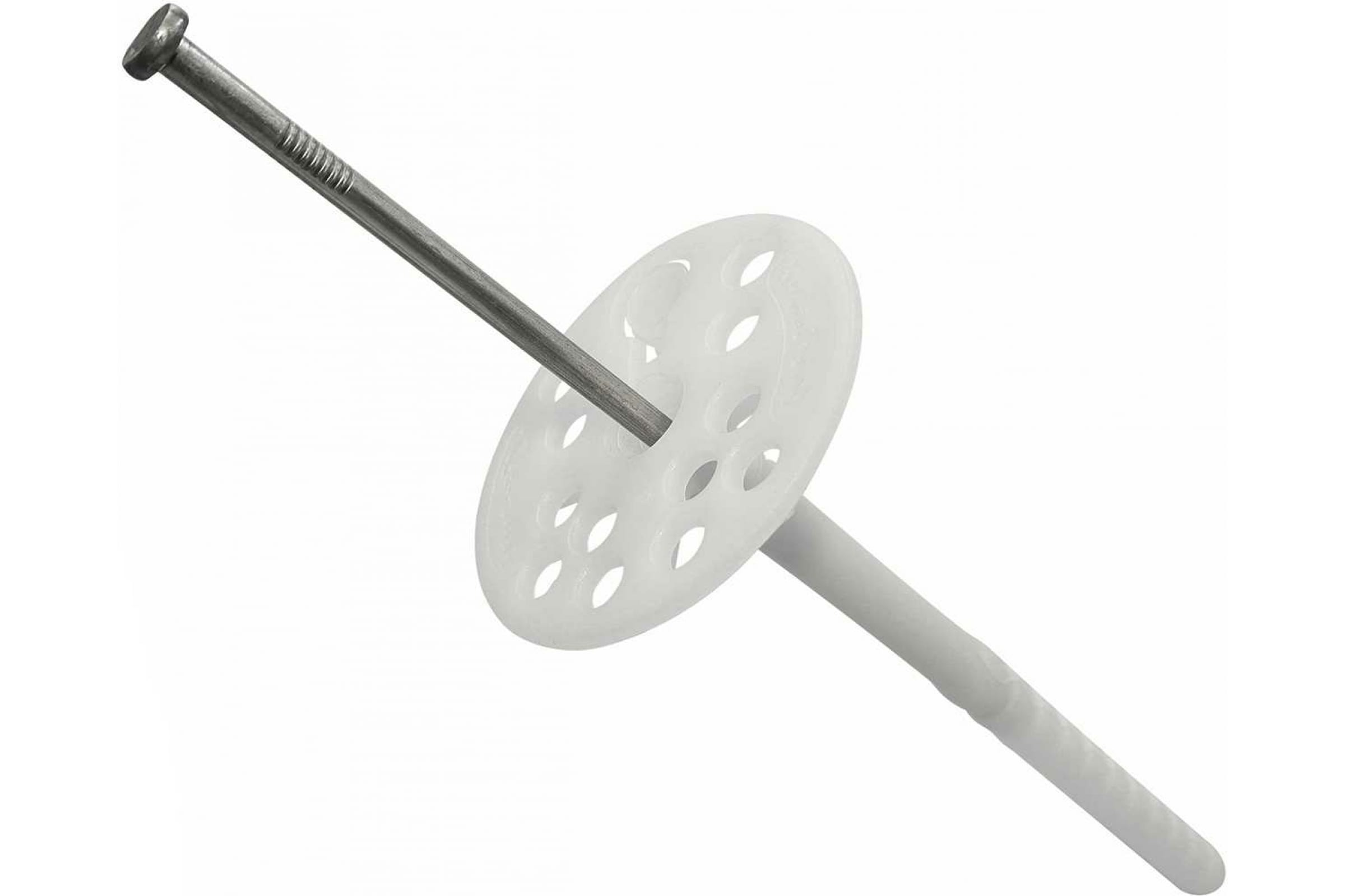 

Bau-Fix Дюбель для теплоизоляции с металл. гвоздем 10Х120 D=4,2 70шт - пакет 827056