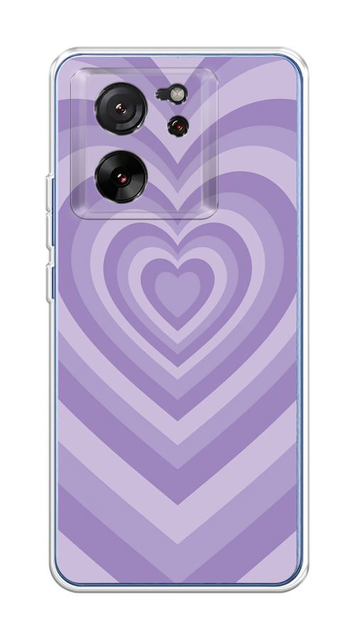 

Чехол на Xiaomi 13T "Violet heart latte", Фиолетовый, 319850-1