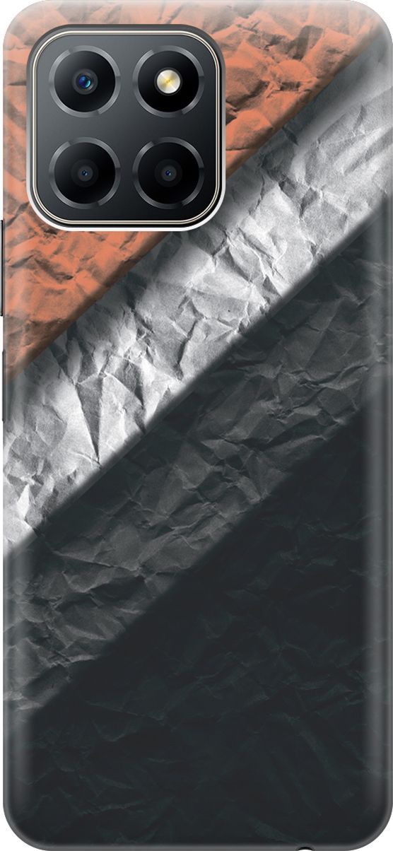 

Силиконовый чехол на Honor X6/X8 5G с принтом "Мятые полотна", Розовый;черный, 158161