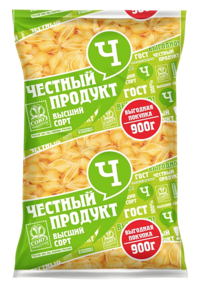 фото Макаронные изделия ракушки честный продукт 400 г