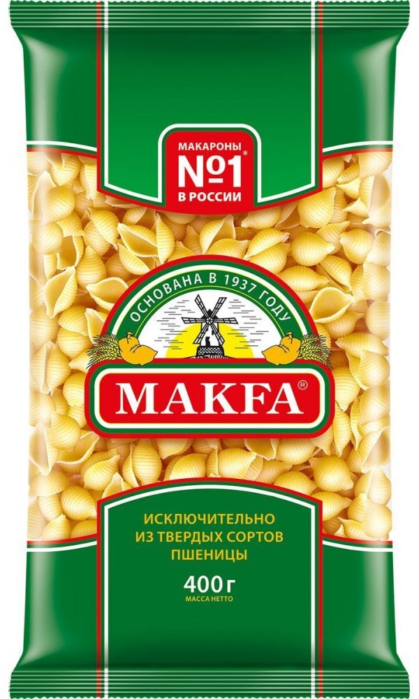 

Макароны Макфа Ракушки 400 г