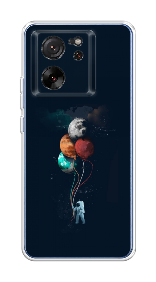 

Чехол на Xiaomi 13T "Космонавт с шариками", Разноцветный, 319850-1