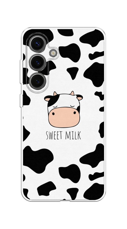 

Чехол на Samsung Galaxy S25 Sweet milk, Розовый;белый;черный, 2110350-1