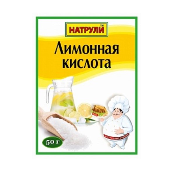 

Лимонная кислота Натурли 50 г