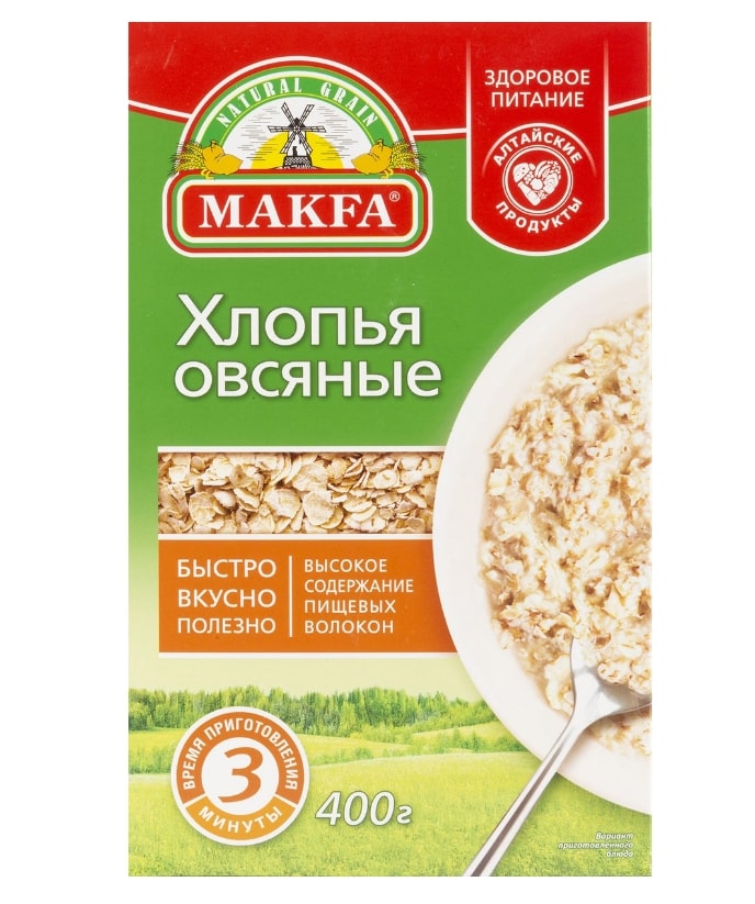 

Хлопья овсяные Makfa 400 г