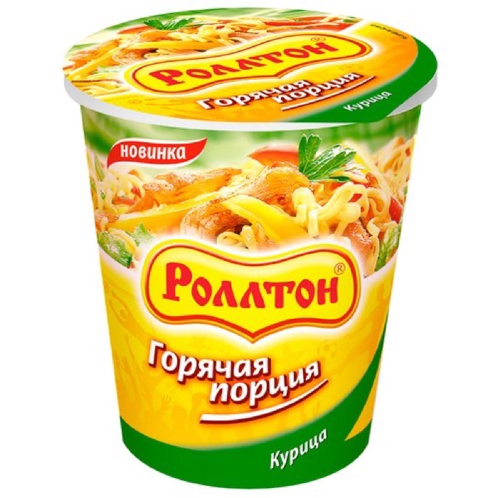 

Лапша Роллтон Горячая порция с курицей 65 г
