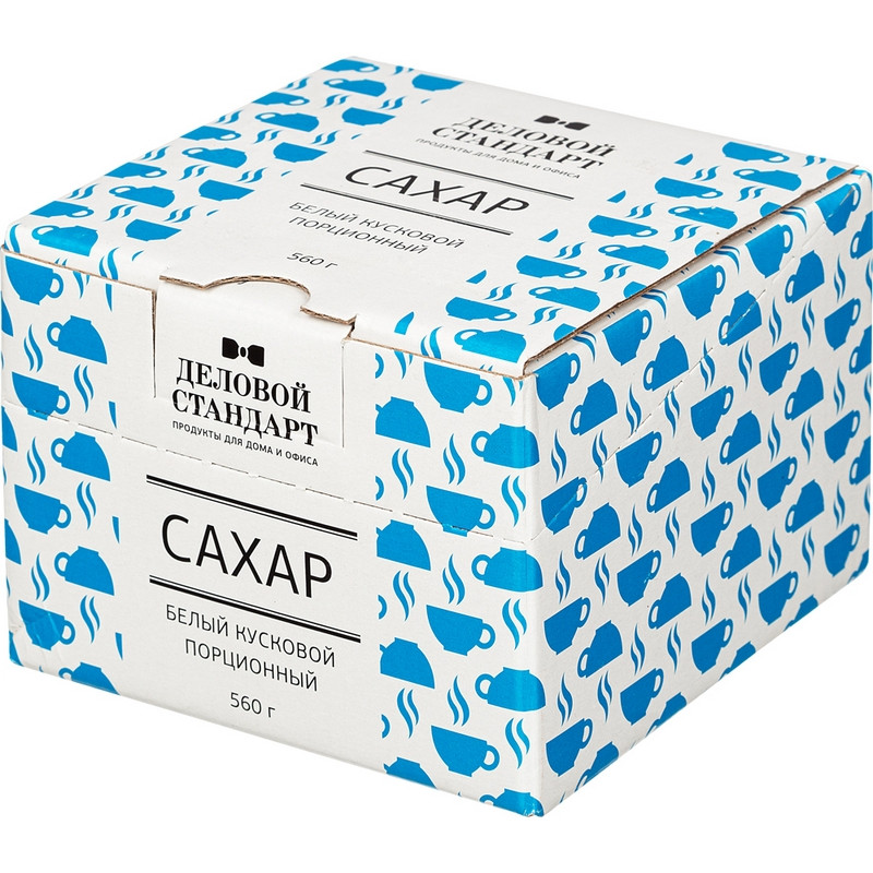 

Сахар Деловой стандарт кусковой в индивидуальной упаковке 100 шт.