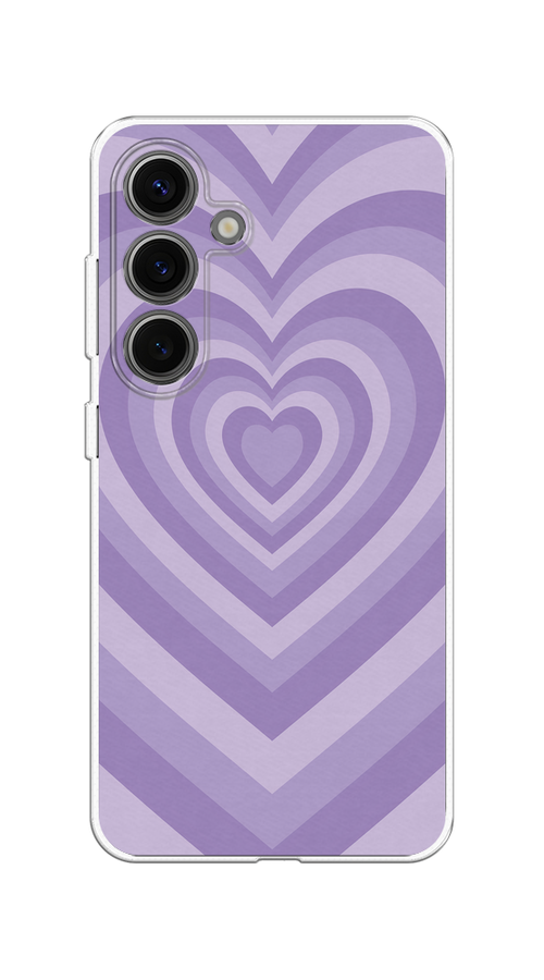 

Чехол на Samsung Galaxy S25 Violet heart latte, Фиолетовый, 2110350-1