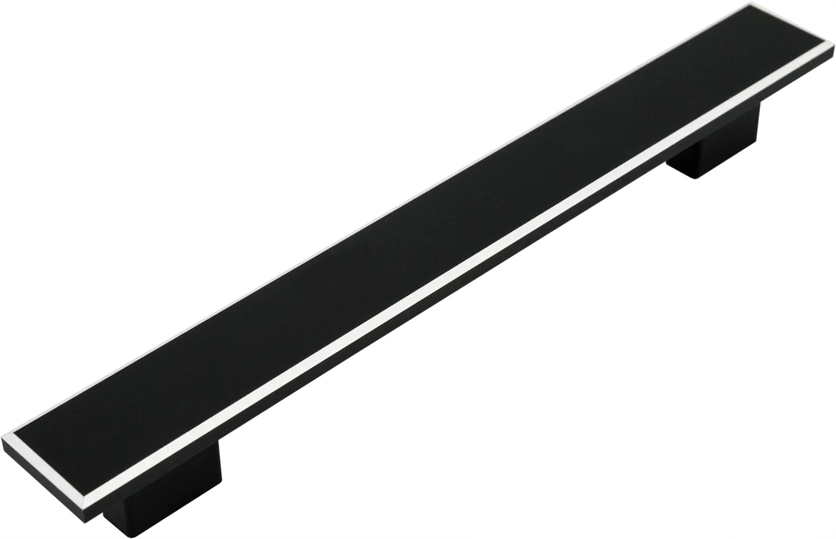 

Ручка-скоба мебельная S-4130 160 мм, цвет матовый черный