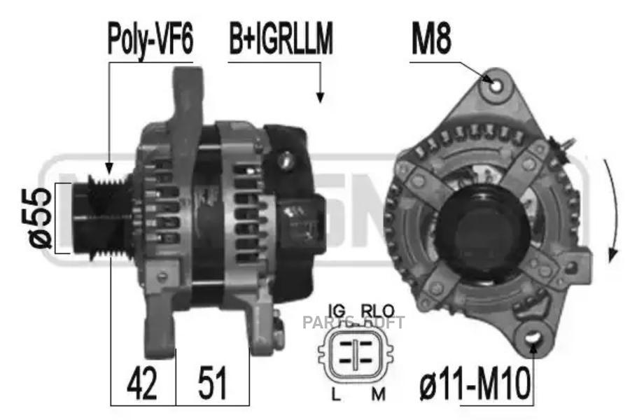 

Генератор ERA для Toyota Auris, Avensis Verso 1.6-2.0i 2009- 209360