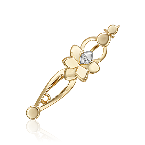 

Брошь из золота с бриллиантом PLATINA jewelry 04-0270-00-101-1121, 04-0270-00-101-1121