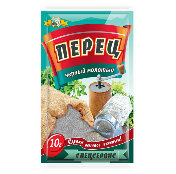 

Перец Спецсервис черный молотый 10 г