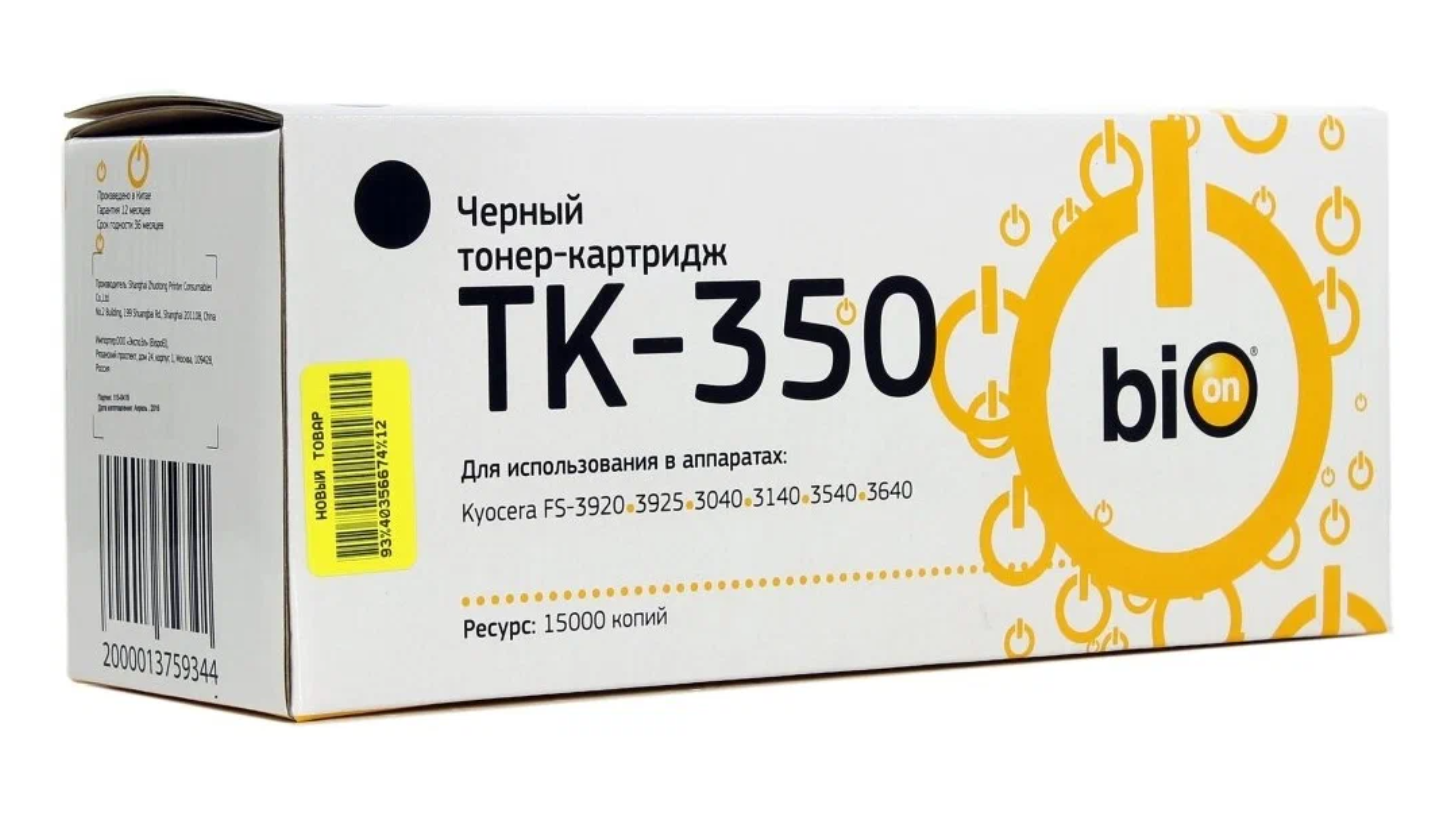 

Картридж для лазерного принтера Bion (TK-350) черный, совместимый