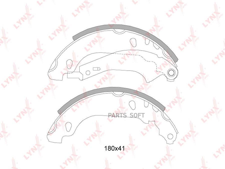 

Тормозные колодки LYNXauto задние для Renault Logan 04-, Sandero 09-, Clio 2 98- BS6305