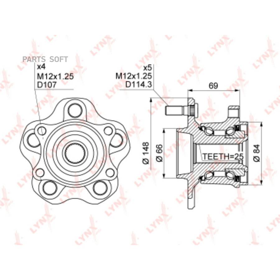 

Подшипник ступицы задн.NISSAN QASHQAI 07>/ X-TRAIL (T31) 07>/JUKE 10->/RENAULT KOLEOS 08>