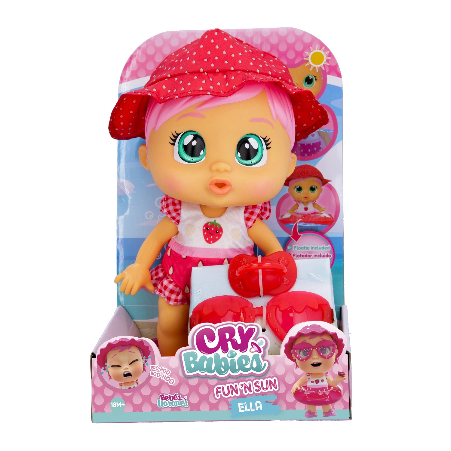 Игровой набор Cry Babies Кукла Край Бебис Элла FUN'N SUN плачущая 41028