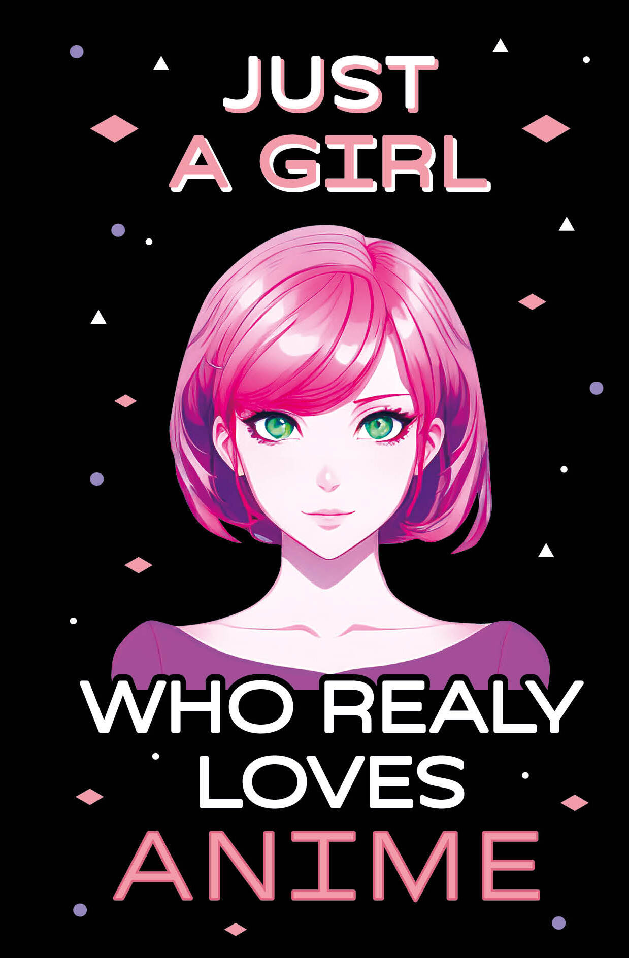 Скетчбук Эксмо Just A Girl Who Loves Anime (темный)