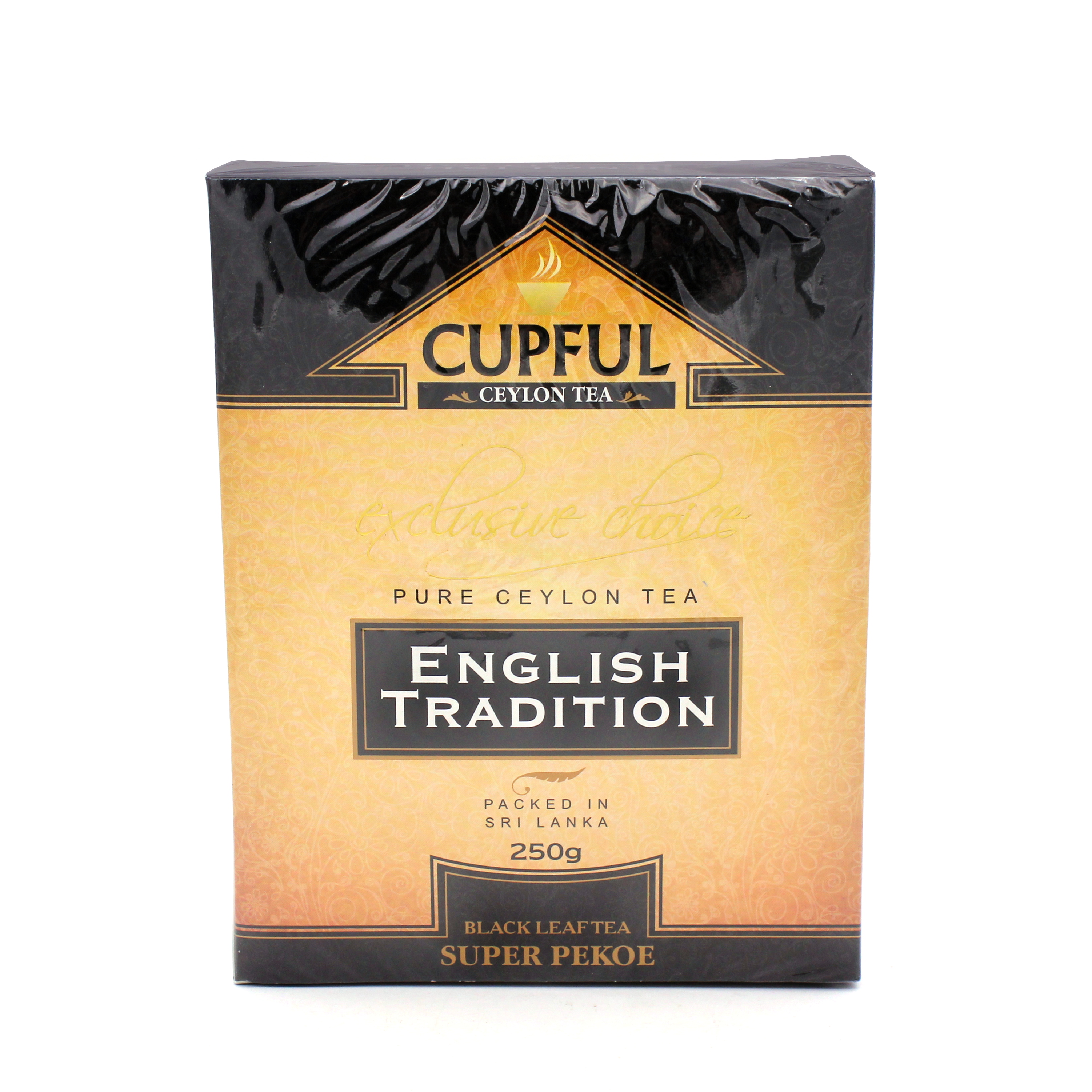 

Чай черный Cupful super pekoe скрученный, 250 г, CUPFUL