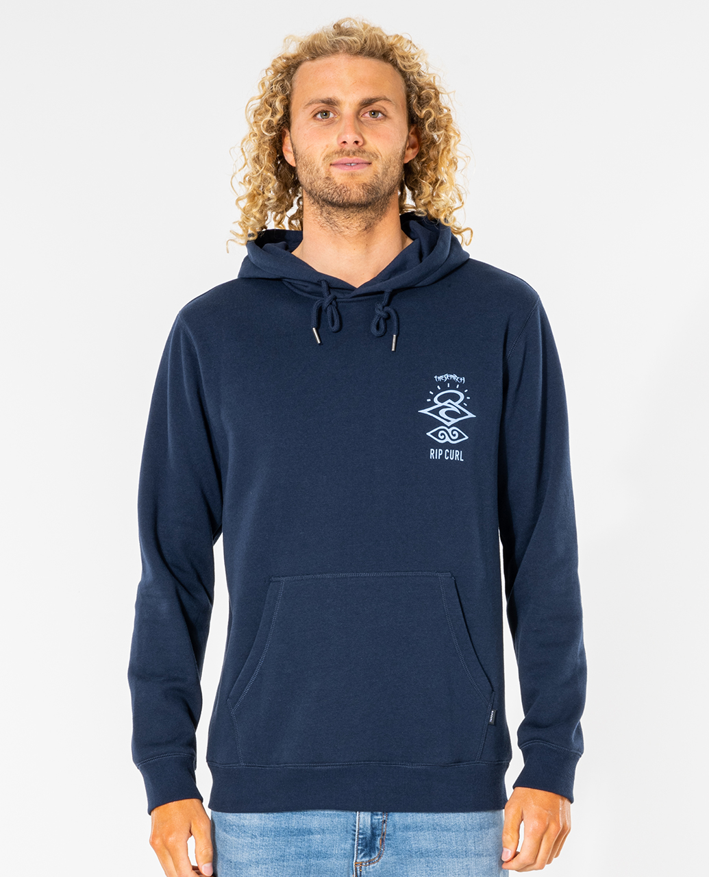 

Худи мужское Rip Curl SEARCH ICON HOOD синее S, SEARCH ICON HOOD