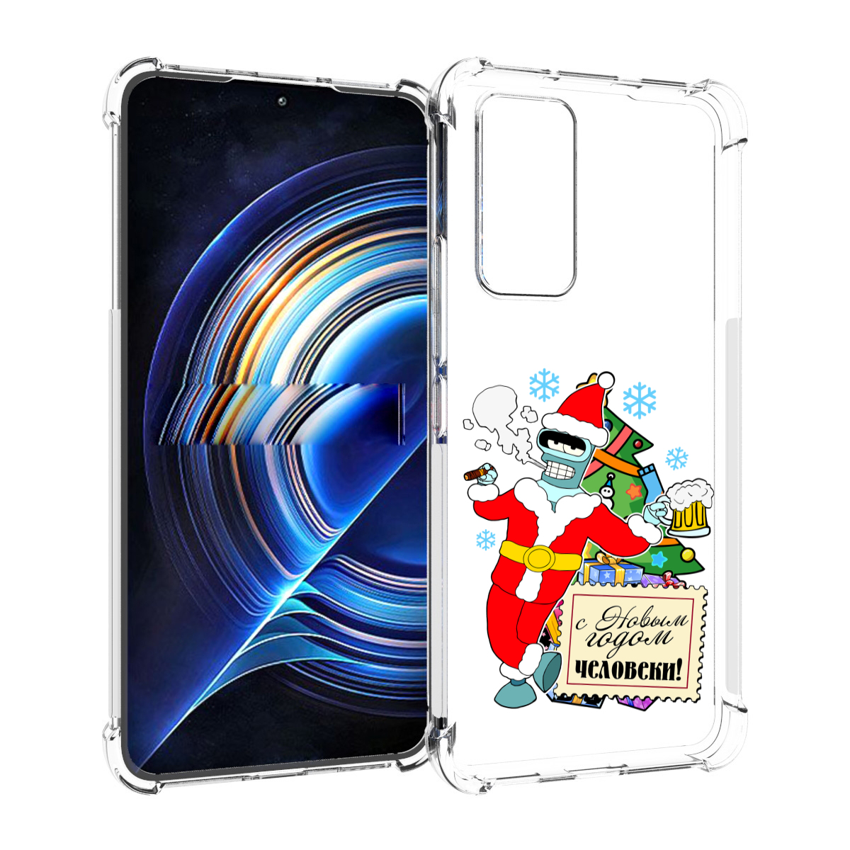 

Чехол MyPads С новым годом человеки для Tecno Camon 19 Neo, Прозрачный, Tocco