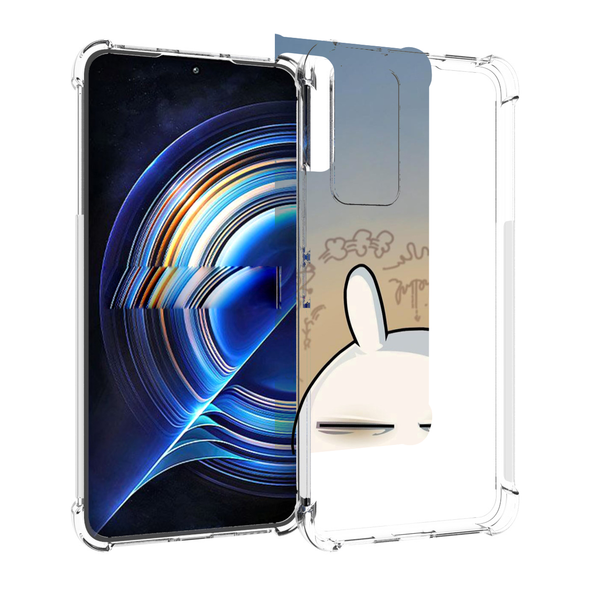 

Чехол MyPads Подозрительный-зайка для Tecno Camon 19 Neo, Прозрачный, Tocco