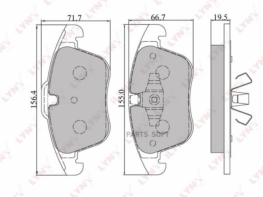 

Колодки торм.пер.FORD MONDEO IV 07=>/S-MAX 06=>/GALAXY 06=>, LANDROVER FREELANDER II 06=>