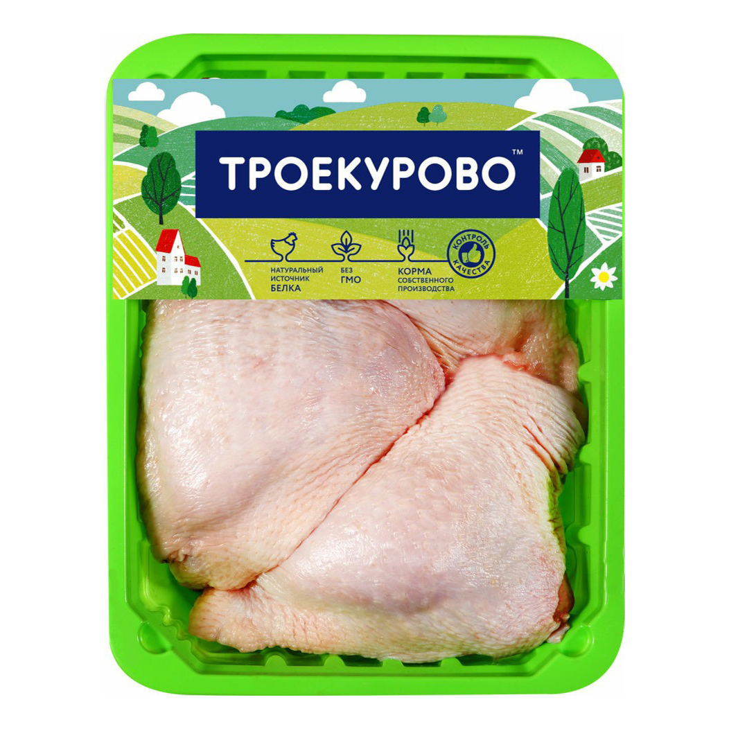 Бедро цыпленка-бройлера с кожей Троекурово Особое охлажденное 900 г