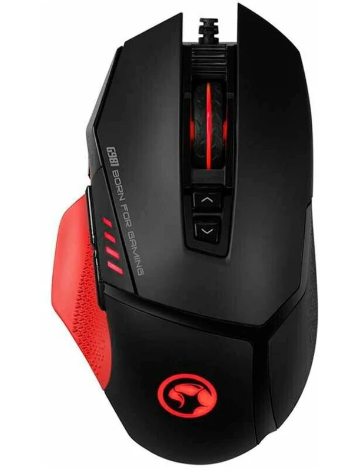 Проводная игровая мышь MARVO G981 красный, черный