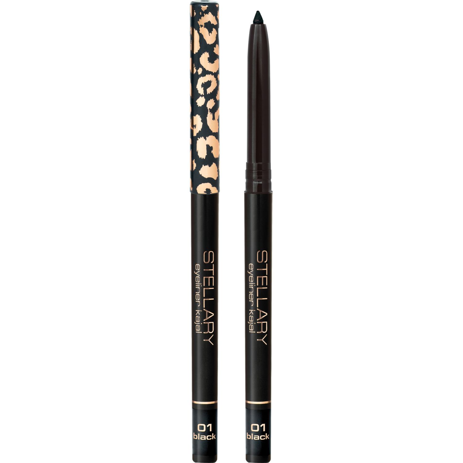 Карандаш для глаз Stellary Eyeliner Kajal автоматический тон 01 Черный 0,28 г