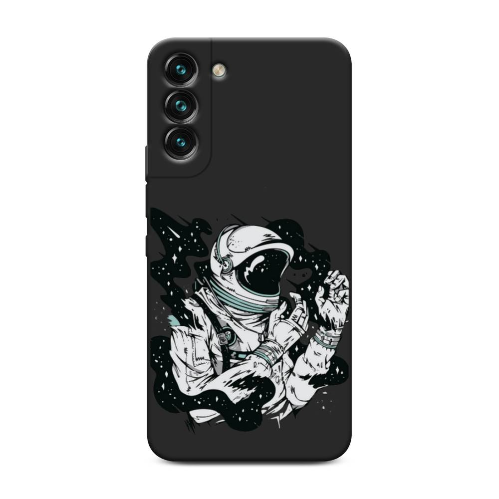 

Чехол Awog на Samsung Galaxy S22 + / Самсунг S22 + "Космонавт арт", Черный;белый;прозрачный, 2103952-1