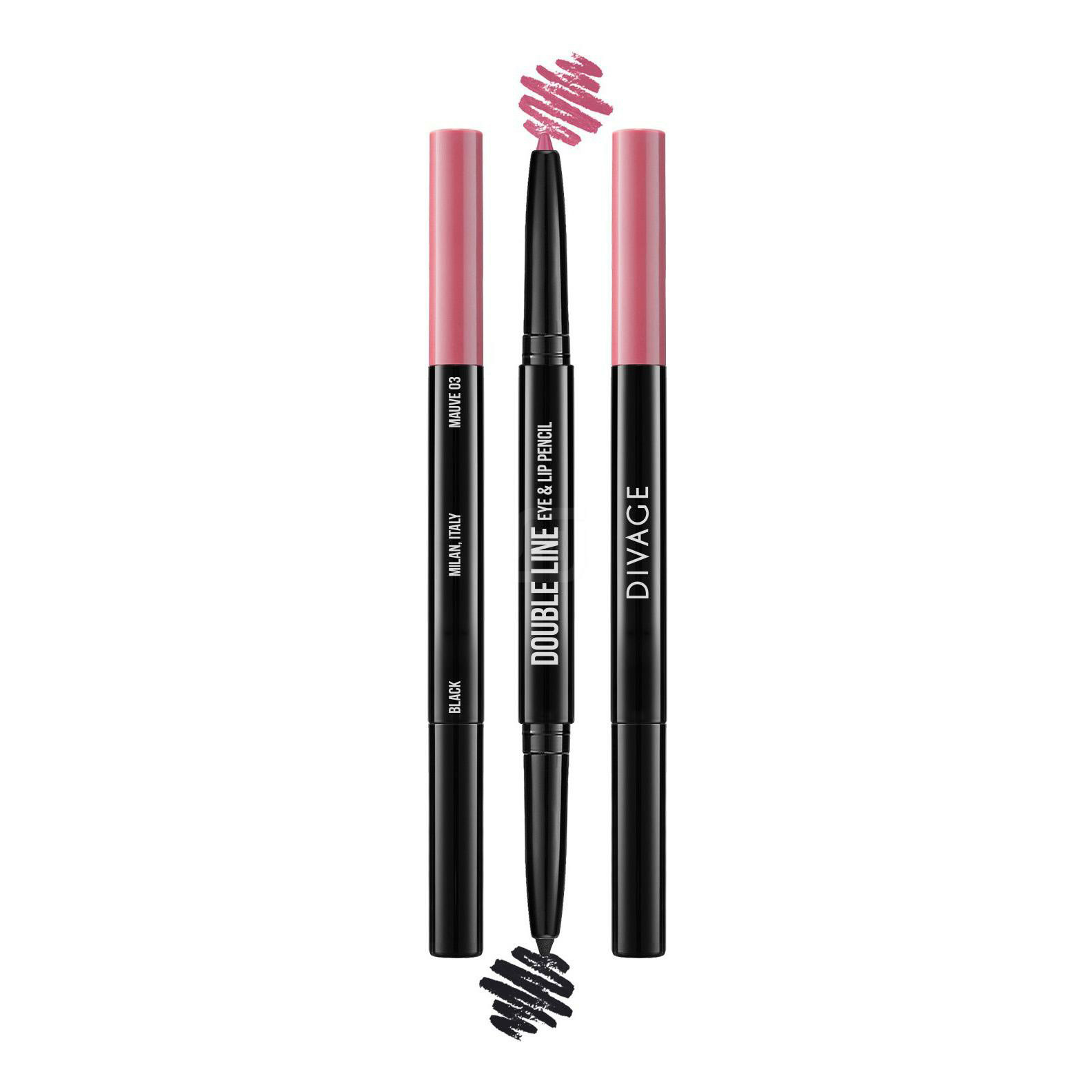 

Карандаш для глаз и губ Divage Double Line Eye & Lip двусторонний тон 03 3 г