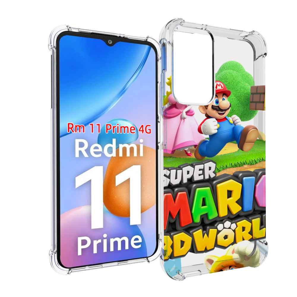 

Чехол MyPads Super Mario 3D World для Xiaomi Redmi 11 Prime 4G, Прозрачный, Tocco