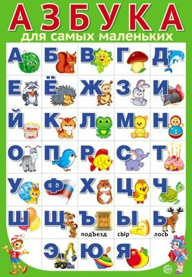 

Плакат Азбука для самых маленьких разрезная. А3. ПЛ - 11167, Разноцветный, 1565423