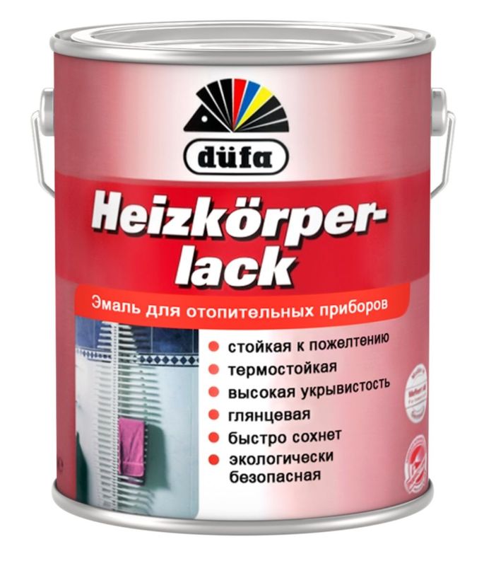 Эмаль для радиаторов Dufa Heizkorperlack глянцевая белая 2 л