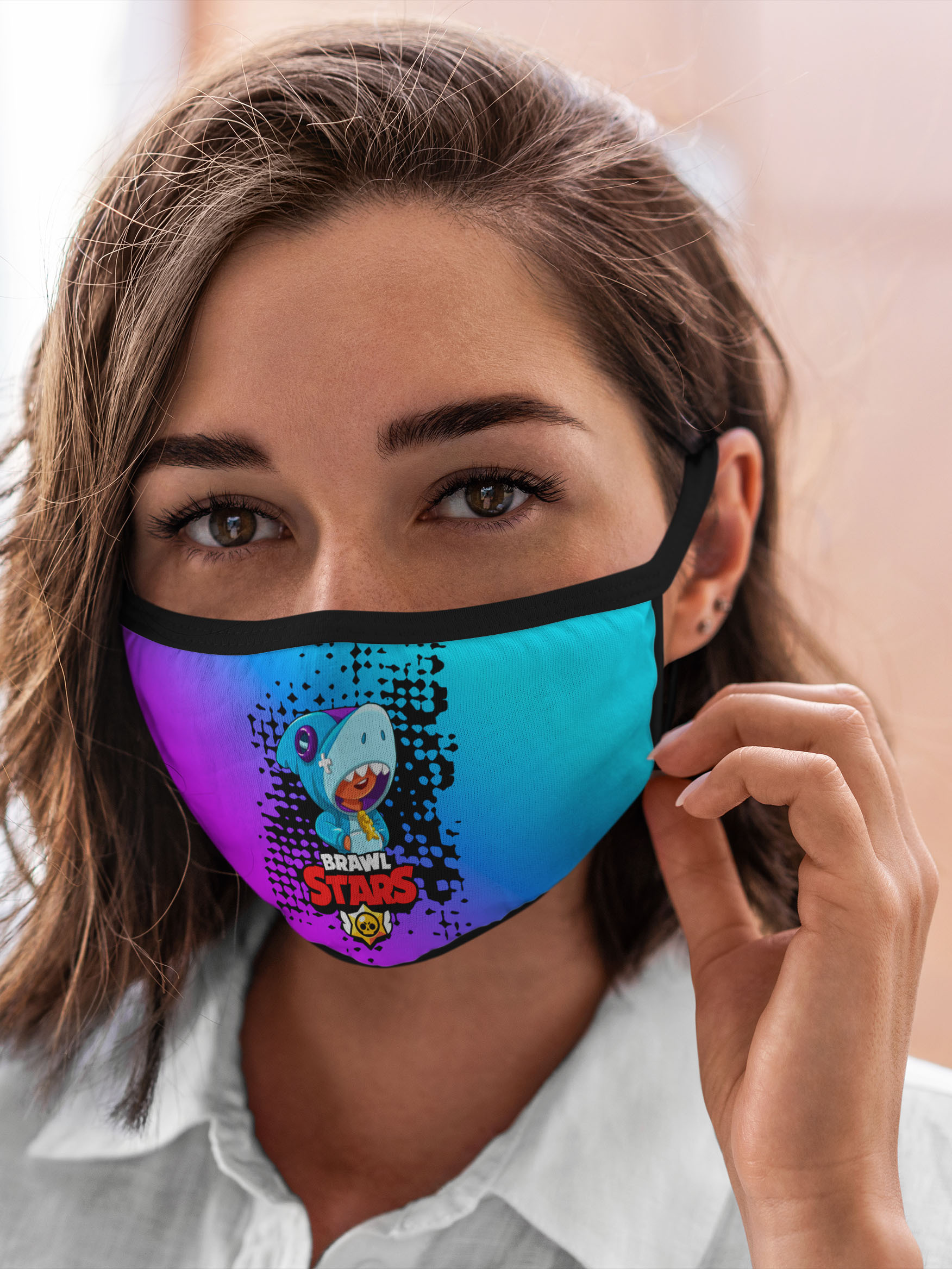 

Многоразовая маска унисекс Burnettie Brawl Stars Shark., Разноцветный, Brawl Stars Shark.