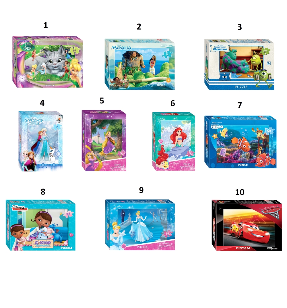 

Мозаика классическая Step Puzzle Disney 4, в ассорт.