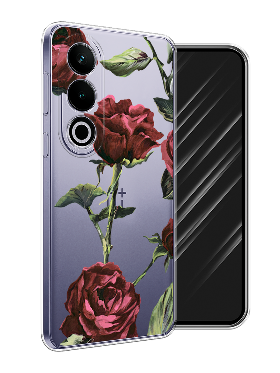 

Чехол Awog на OnePlus Ace 3V "Бордовые розы фон", Бордовый, 154850-1