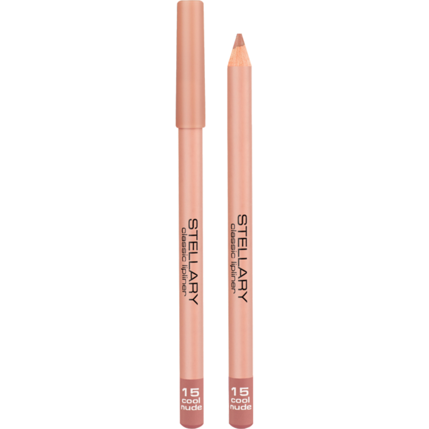 Карандаш для губ STELLARY Classic Lipliner мягкий, контурный тон 15 Cool Nude 1,5 г