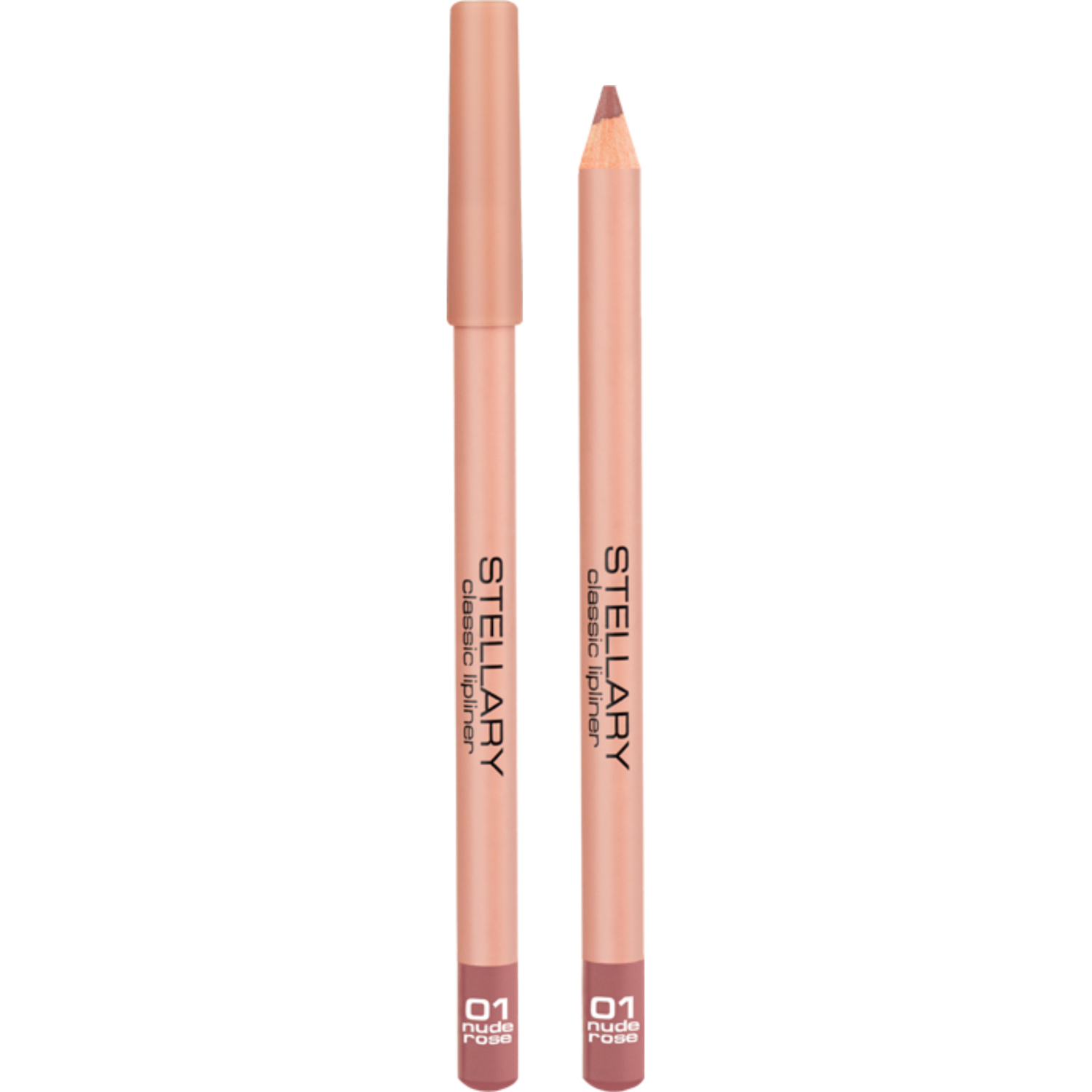 Карандаш для губ STELLARY Classic Lipliner мягкий, контурный тон 01 Nude Rose 1,5 г