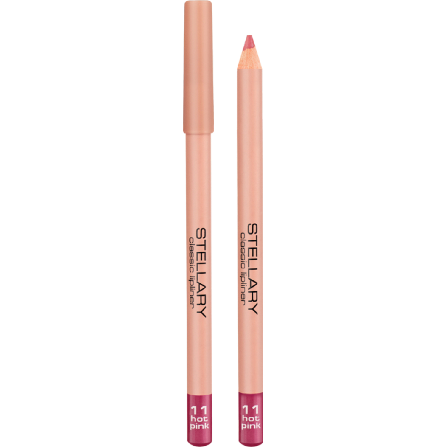 Карандаш для губ STELLARY Classic Lipliner мягкий, контурный тон 11 Hot Pink 1,5 г