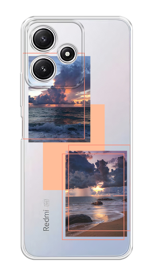 

Чехол на Redmi 12 5G/Redmi 12R/Poco M6 Pro 5G "Sky collage", Розовый;прозрачный;синий, 319750-1