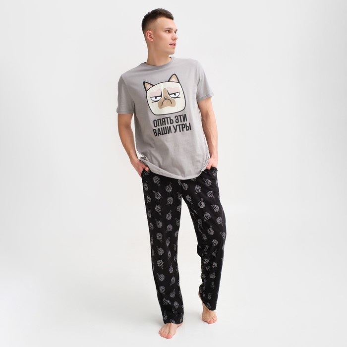 

Комплект домашний мужской KAFTAN черный 50