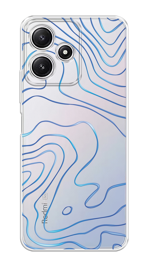 

Чехол на Redmi 12 5G/Redmi 12R/Poco M6 Pro 5G "Blue lines", Прозрачный;синий, 319750-1