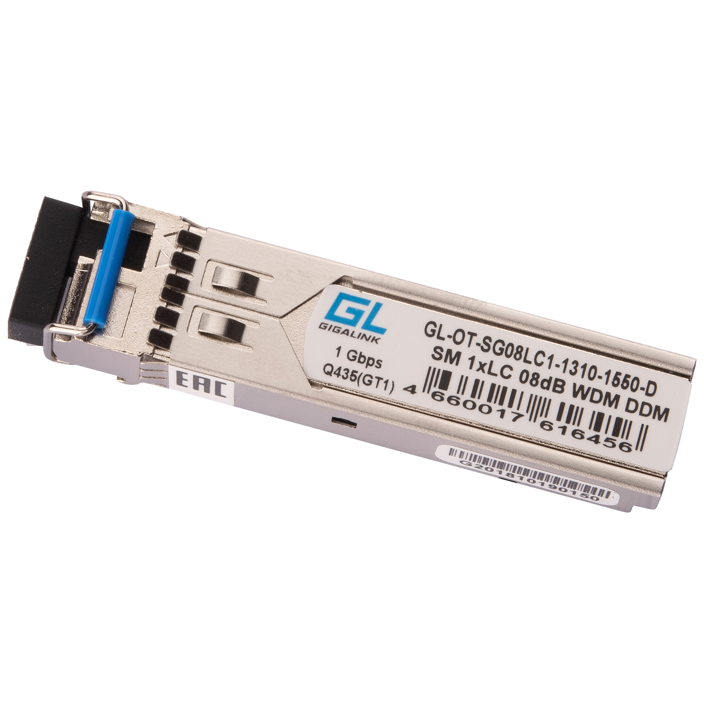 

GIGALINK Модуль SFP, WDM, 1.25Гбит/c, одно волокно SM, LC GL-OT-SG08LC1-1550-1310-D