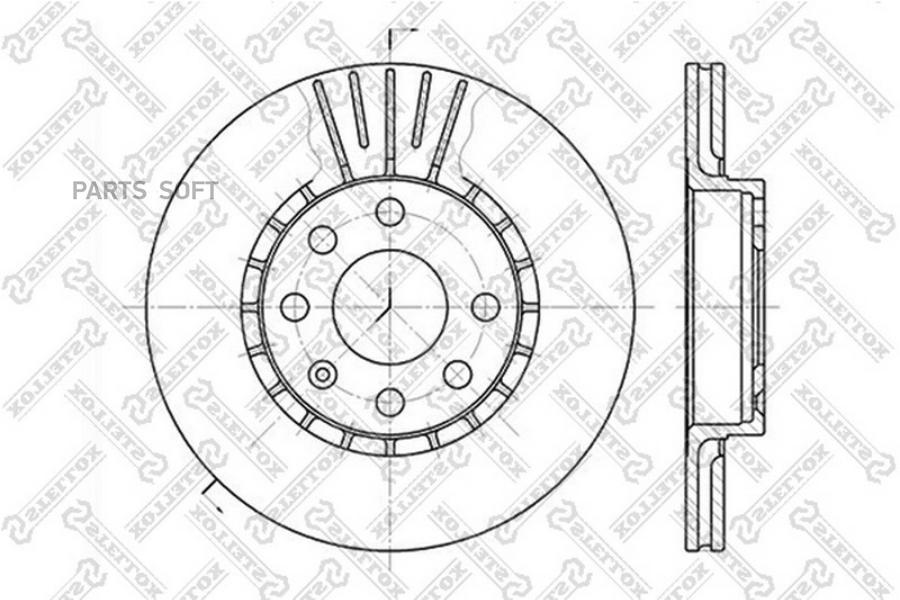

Тормозной диск Stellox комплект 1 шт. 60203617VSX