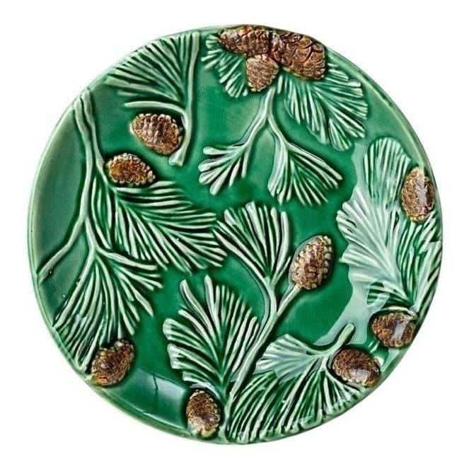 

Тарелка десертная Lefard Green pine 17 см зеленая
