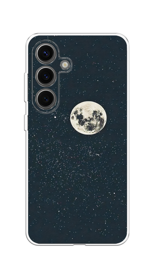 

Чехол на Samsung Galaxy S25 Полнолуние, Бордовый, 2110350-1