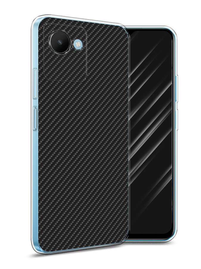 

Чехол Awog на Realme C30S 4G "Черный карбон", 2511650-1