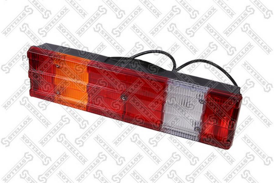 

STELLOX 8737129SX 87-37129-SX фонарь E4 без подсветки H3 6-секц. прямоуг. с ребрами